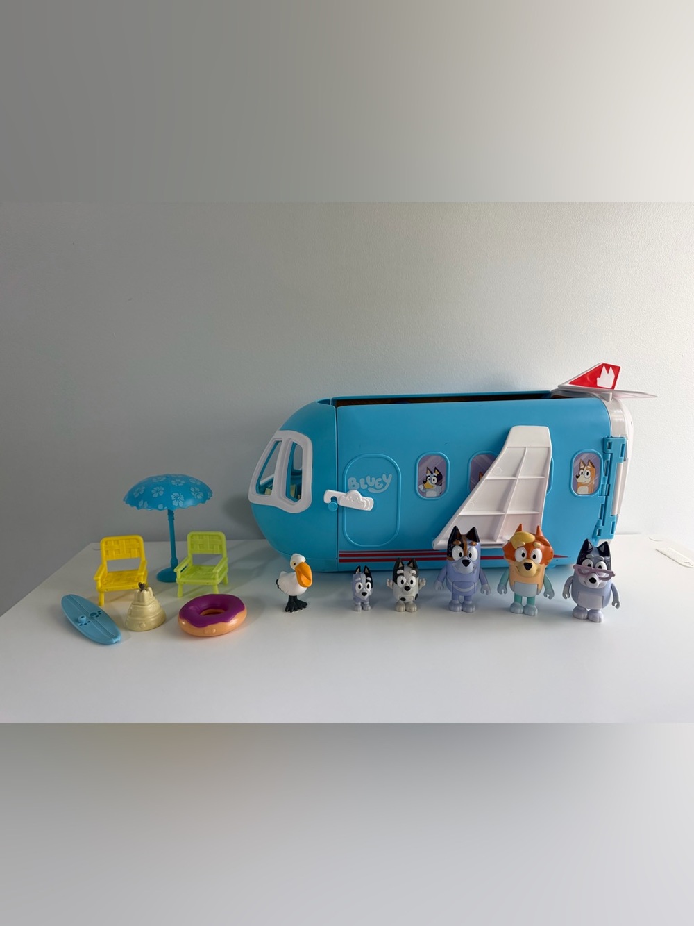Bluey Airplane and extended family - used